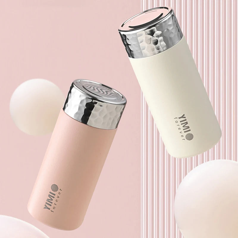 220ml/330ml 316 Stainless Steel Portable Vacuum Insulated Tumbler Cup, Double-Wall Thermos for Coffee, Water, Office&Outdoor Use